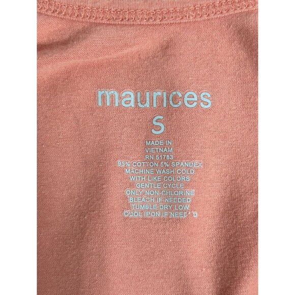 Maurices Women's Scoop Neck Tank Top in Orange - Sz S - Picture 3 of 3